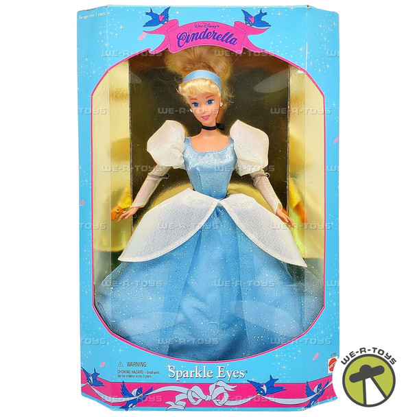 Walt Disney's Sparkle Eyes Cinderella Doll 1995 Mattel 14789