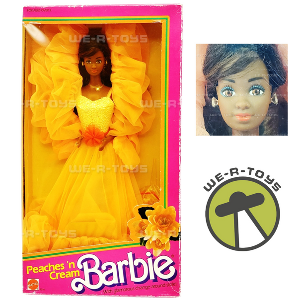 Barbie Peaches 'n Cream Doll African American 1984 Mattel #9516 NRFB