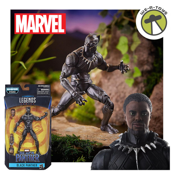 Marvel Legends Series Black Panther 6" Action Figure with M'Baku BAF piece 2018