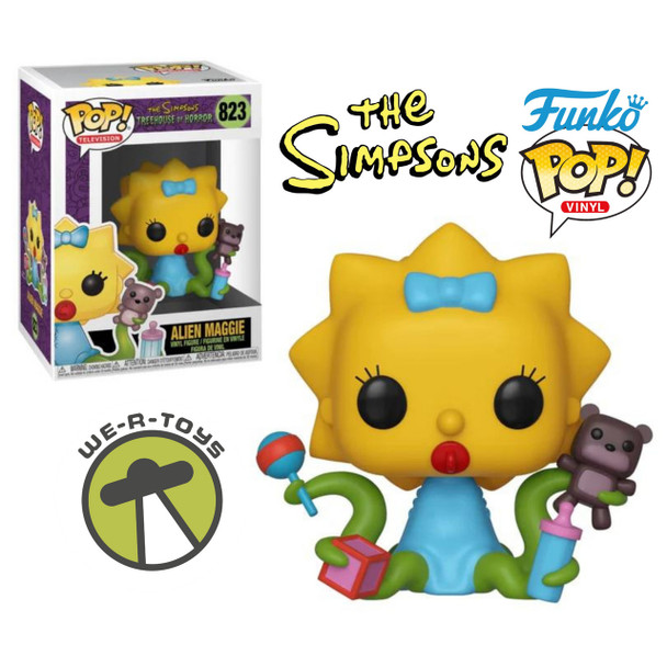 The Simpsons Funko Pop! TV 823 The Simpsons Treehouse of Horror Alien Maggie Vinyl Figure