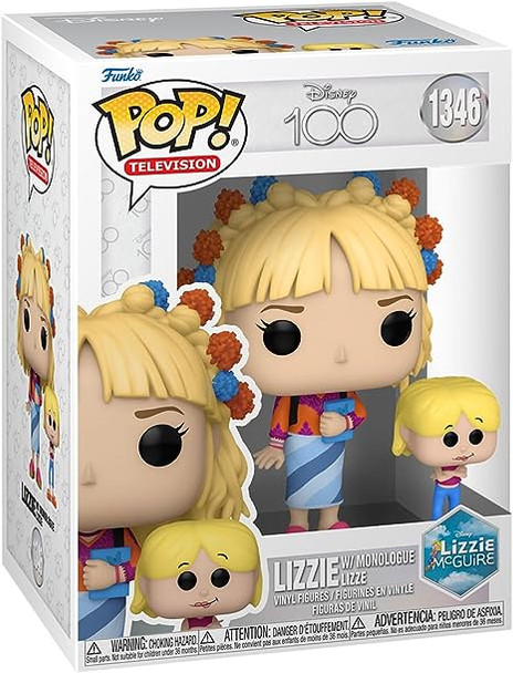 Funko Pop! & Buddy: Disney 100 - Lizzie McGuire, Lizzie with Monologue Lizzie
