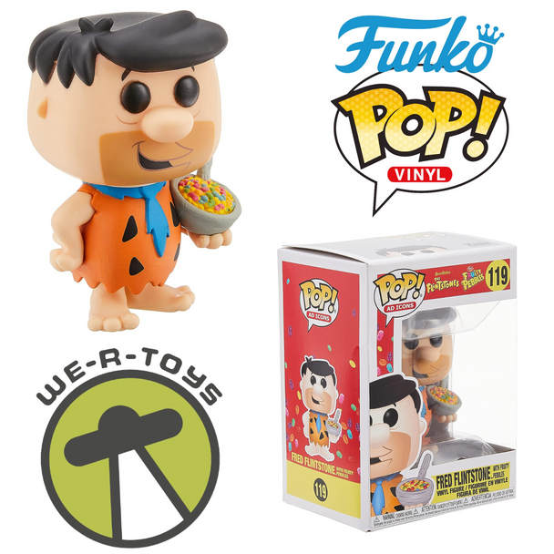 Funko Pop! Ad Icons 119 Fruity Pebbles Fred with Cereal Vinyl Figure