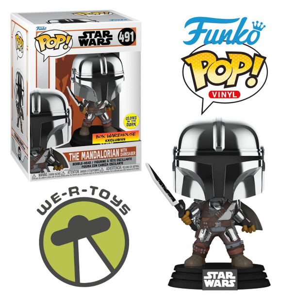 Star Wars POP Funko Star Wars 491 Mandalorian with Darksaber
