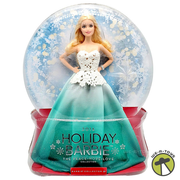 2016 Holiday Barbie Doll Aqua Gown Special Edition Mattel DGX98