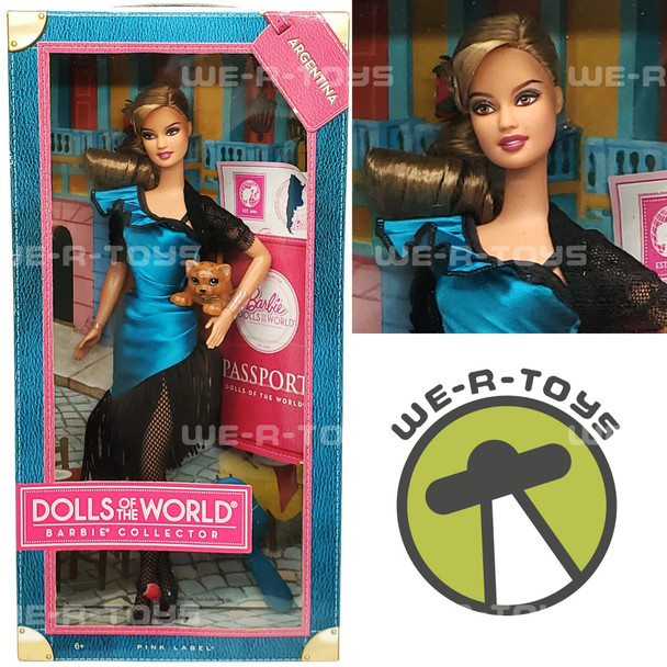 Argentina Barbie Dolls of The World Pink Label 2011 Mattel W3375