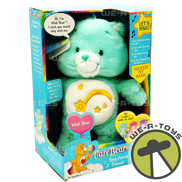 Care Bears Sing-Along Friends Wish Bear Plush Play Along 2003 No. 31843 NEW