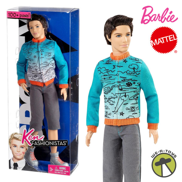 Barbie Fashionistas Ken Sporty Doll 100+ Poses! 2010 Mattel V7147