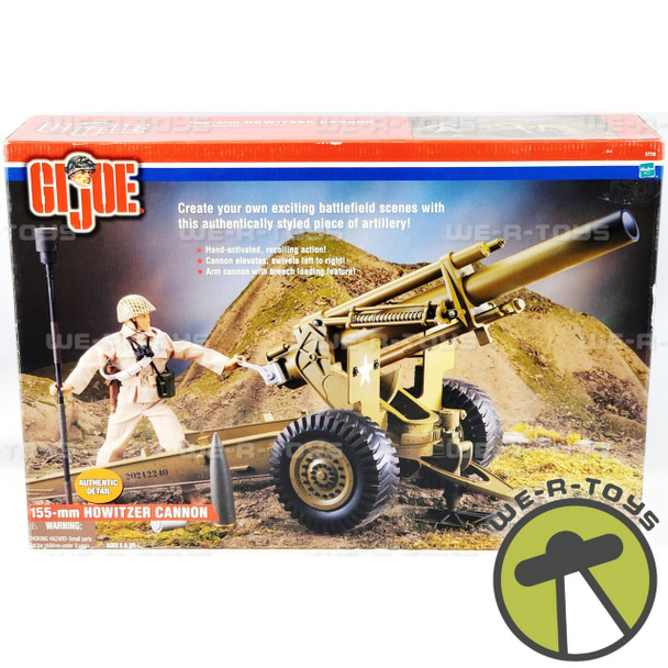 G.I. Joe GI Joe WWII 155-mm Howitzer Cannon Vehicle Hasbro 2000 No. 57715 NEW