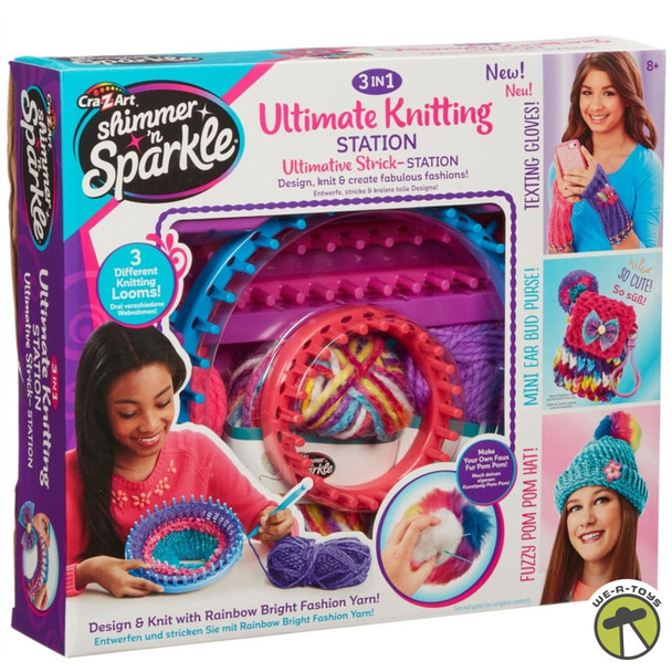 Cra-Z-Art Shimmer N Sparkle 3 in 1 Ultimate Knitting Station