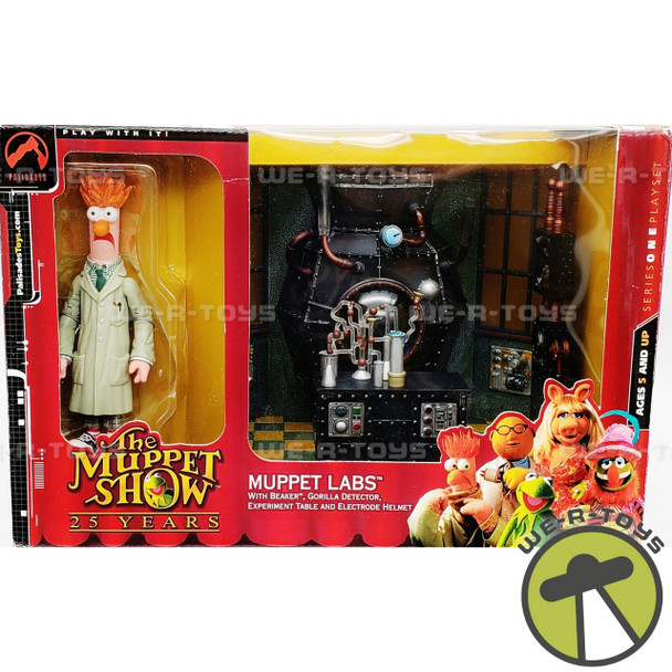 The Muppets The Muppet Show Series 1 Muppet Labs Playset With Beaker Figure and More NRFB