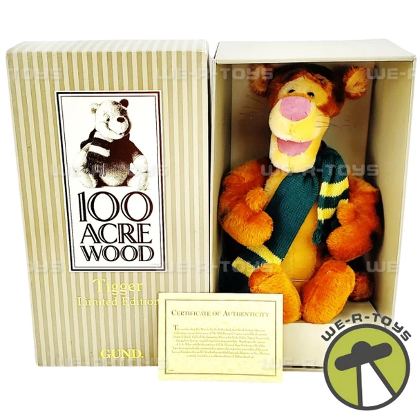 Disney Gund Disney's 100 Acre Wood 16" Tigger Plush Limited Edition Rare 1997 USED