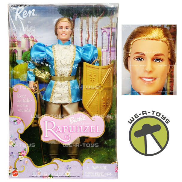 Barbie As Rapunzel Ken As Prince Stefan Talking Doll 2001 Mattel 55534