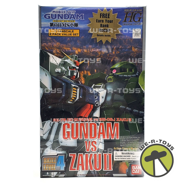 Mobile Suit Gundam Gundam VS Zaku II Model Kit 1996 Bandai #11069 NRFB