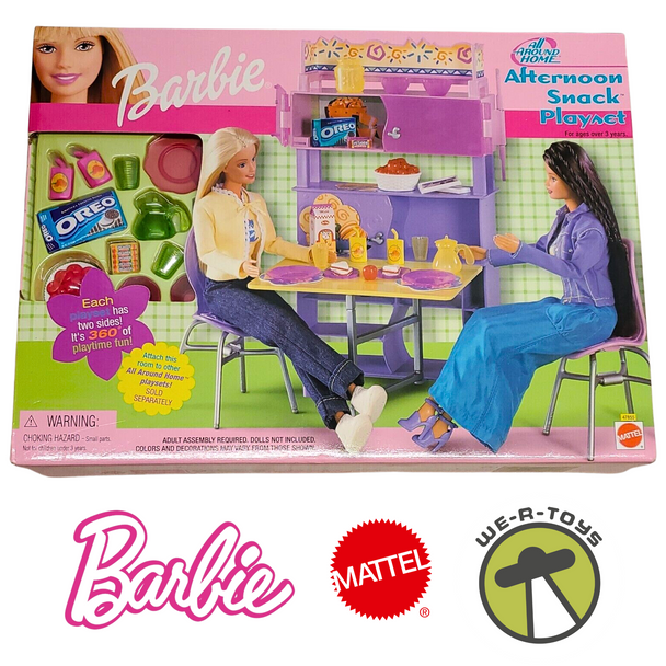 Barbie All Around Home Afternoon Snack Playset 2001 Mattel 47855