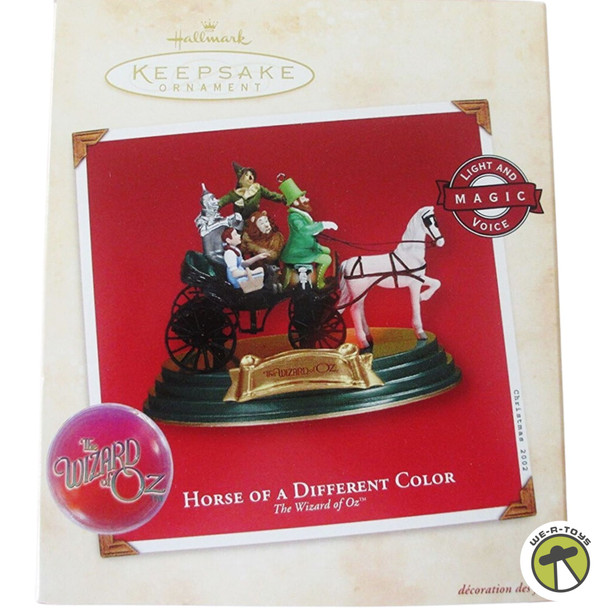 2002 Hallmark Keepsake Ornament: "Horse of a Different Color" The Wizard of Oz