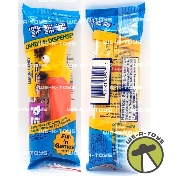 Pez Bart Simpson Candy Dispenser In Package With Candy NRFP