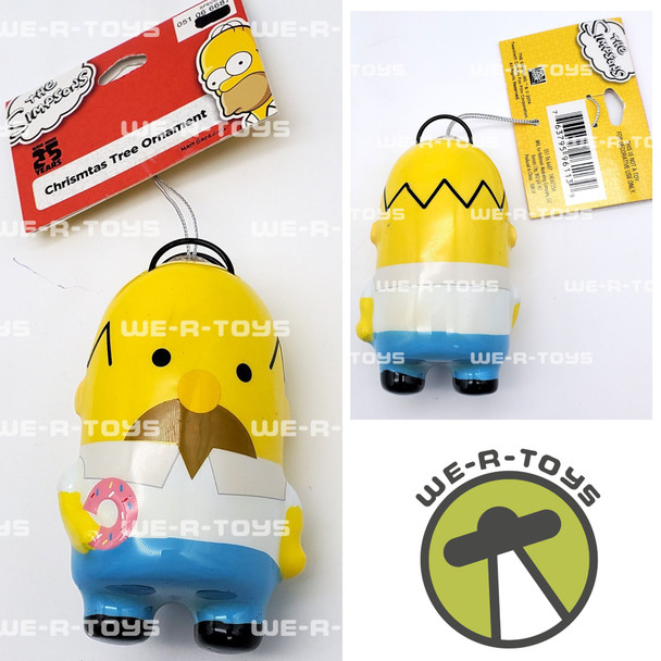 The Simpsons Homer 25th Anniversary FOX Ornament Hallmark 2014 #6687 NEW