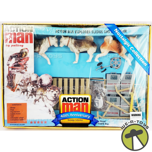Action Man Explorer Sledge and Dog Team Accessories Set Hasbro 2007 No. 030 NEW