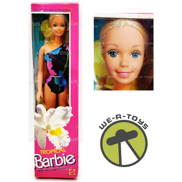 Tropical Barbie With The Longest Hair Ever 1985 Mattel Hawthorne #1017