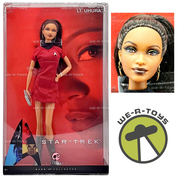 Barbie Star Trek Lt. Uhura Red & Black Dress Doll 2008 Mattel N5503
