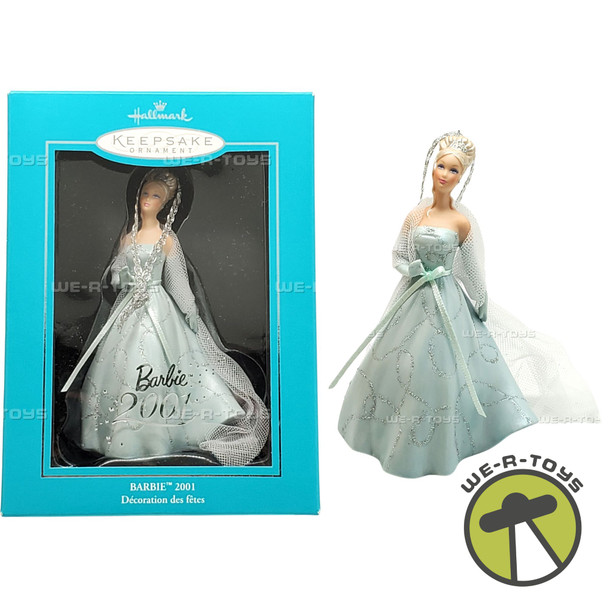Hallmark Club Porcelain Barbie in Ice Blue Gown 2001