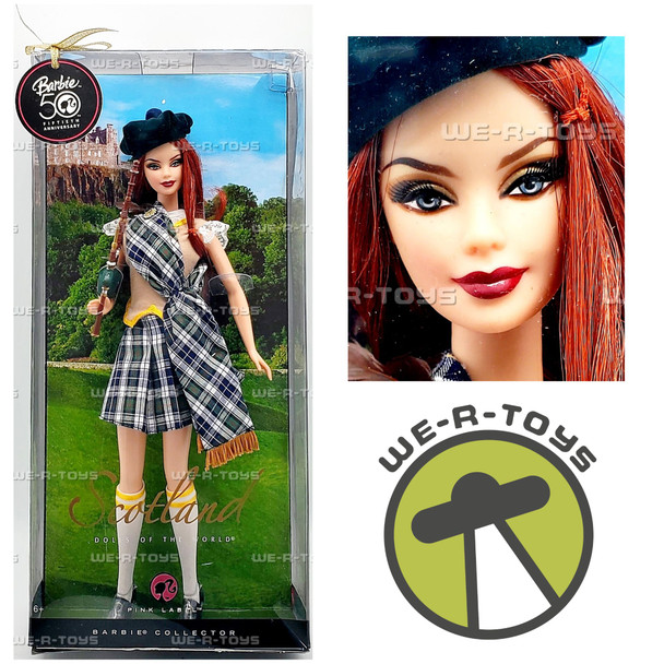 Barbie Dolls Of The World Scotland Doll 2008 Mattel N4973