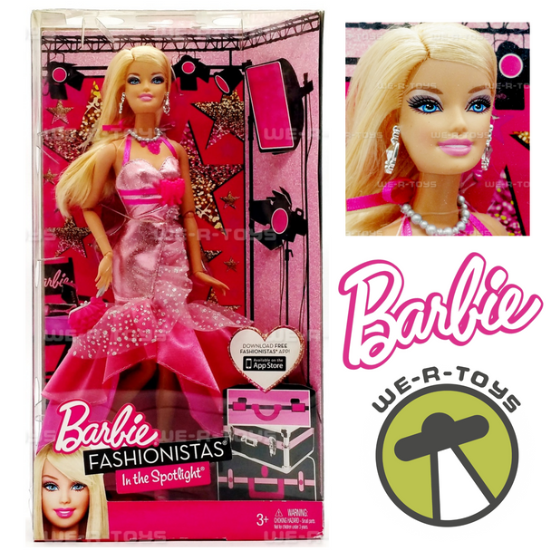 Barbie Fashionistas in The Spotlight Doll Pink Gown 2012 Mattel Y7496