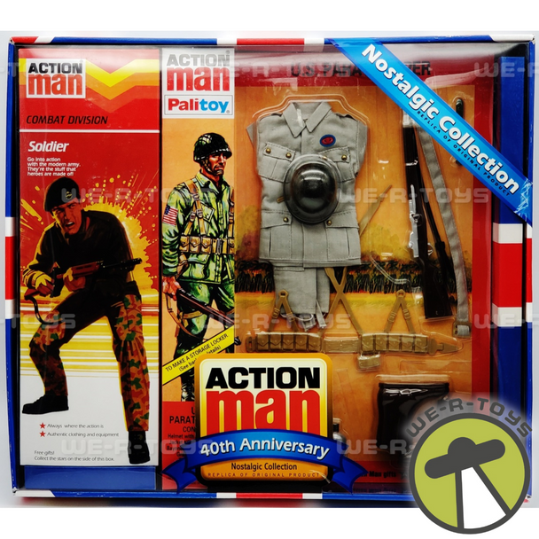 Action Man Combat Division Soldier With U.S. Paratrooper Accessories 2008 NEW