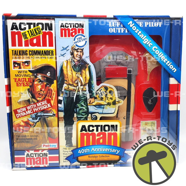 Action Man Talking Commander and Luftwaft Pilot Outfit 2006 Hasbro NEW