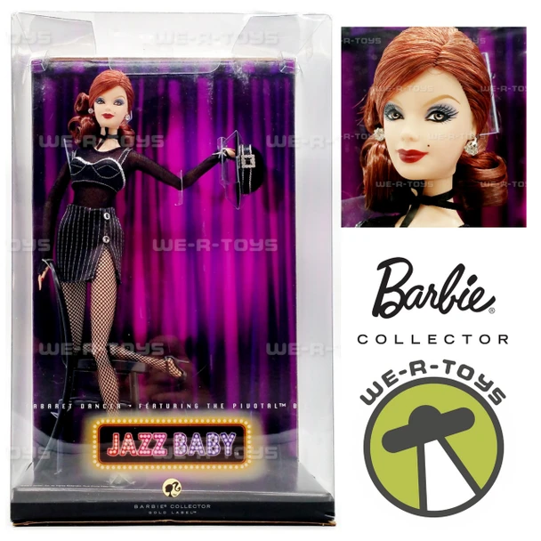 Barbie Collector Jazz Baby Cabaret Dancer Redhead Doll 2007 Mattel L6250