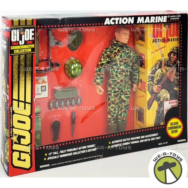 G.I. Joe Commemorative Collection Action Marine Figure 6844 Hasbro 1993
