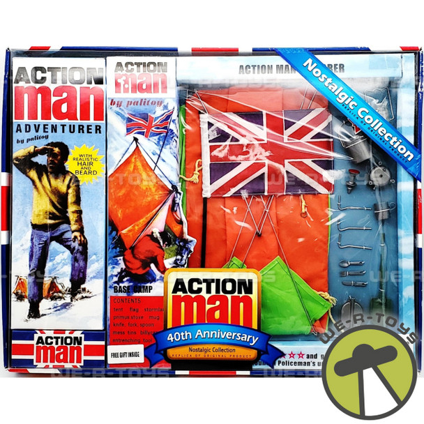 Action Man Adventurer Action Figure With Base Camp Accessories 2006 #AM023 NEW