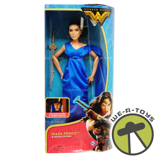 Wonder Woman Diana Prince and Hidden Sword Doll 2016 Mattel FDF36 NEW