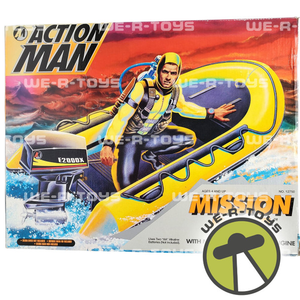 Action Man Mission Raft with Motorized Outboard Engine Kenner #12750 NRFB