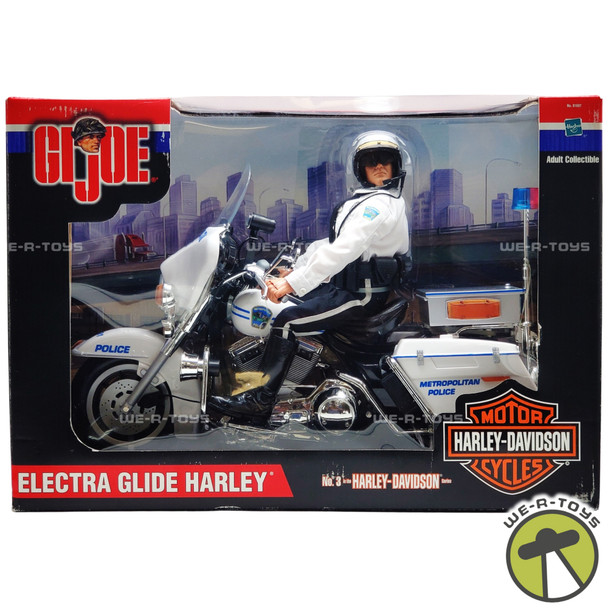 G.I. Joe Electra Glide Harley Davidson Action Figure & Vehicle Hasbro 2001 NRFB