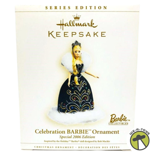 Celebration Barbie Ornament 2006 Ed. Designed by Bob Mackie Hallmark Keepsake