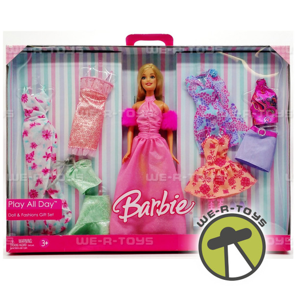 Barbie Play All Day Doll & Fashions Gift Set 2006 Mattel L0055