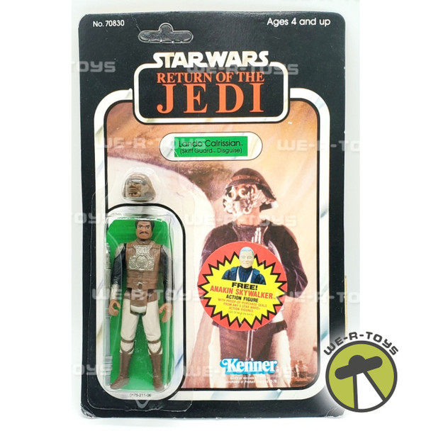 Star Wars ROTJ Lando Calrissian Skiff Guard 79 Back 1984 Kenner No. 70830 NRFP