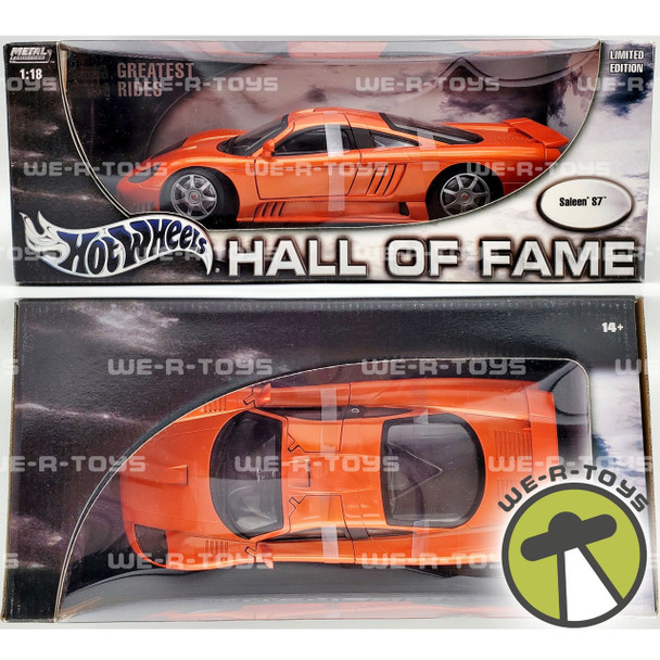 Hot Wheels Hall of Fame Orange Saleen S7 Metal Collection 1:18 Vehicle 2003 NRFB