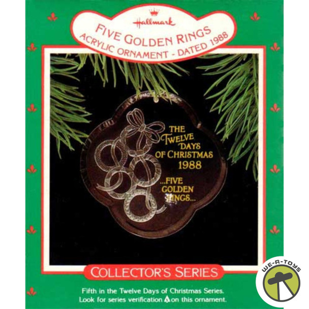 Hallmark Five Golden Rings Twelve Days of Christmas 1988 Ornament