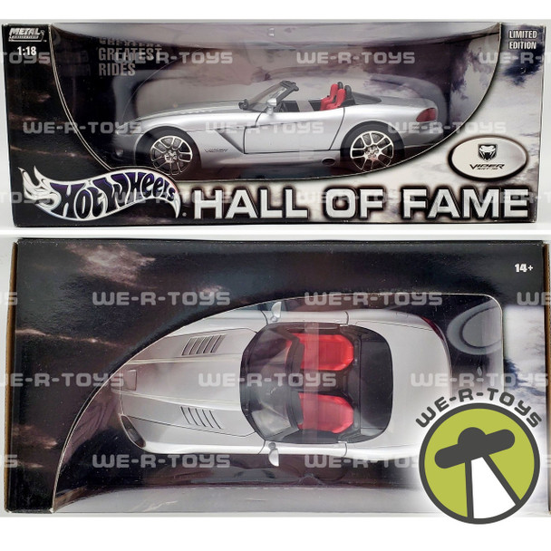 Hot Wheels Hall of Fame Silver Viper SRT-10 Metal Collection 1:18 scale 2003 NEW