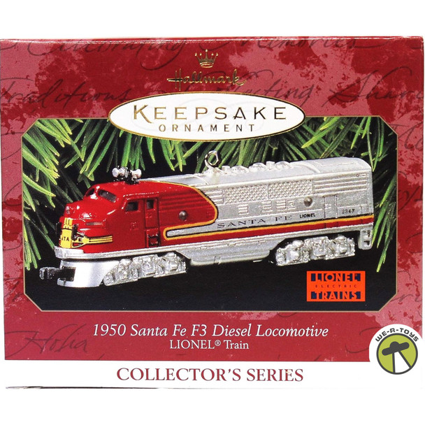 1997 Hallmark 1950 Santa Fe F3 Diesel Locomotive Ornament