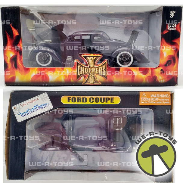 West Coast Choppers 1:24 Scale Purple Ford Coupe 2004 Funline Merchandise Co.NEW