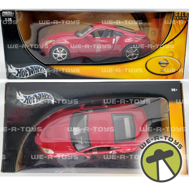 Hot Wheels Gold Edition Red Nissan Z 1:18 Scale Mattel #G4800 2002 NRFB