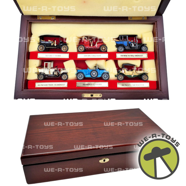 Matchbox Models of Yesteryear Wooden Lockbox with 6 Vintage Cars 1984 NRFB
