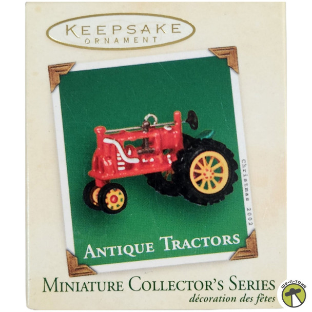 Hallmark 2002 Ornament Miniature Antique Tractors # 6 Series Red