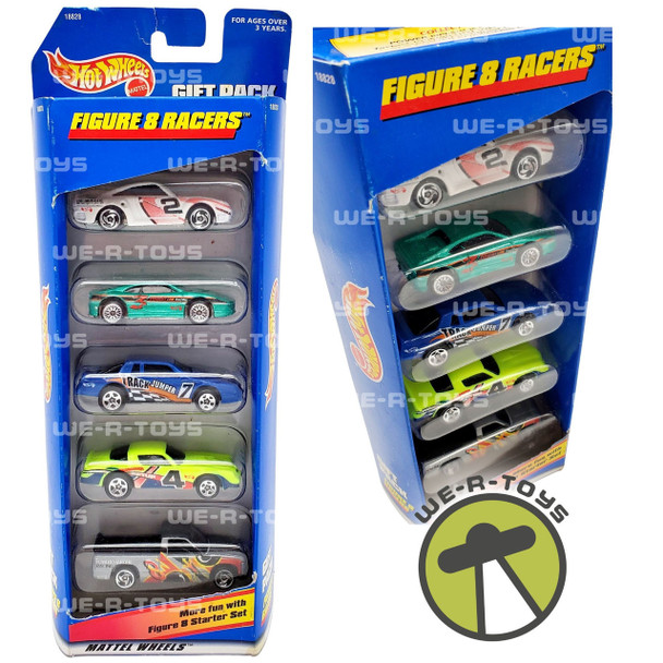 Hot Wheels Gift Pack Figure 8 Racers Set of 5 Cars #18828 Mattel 1997 NRFB