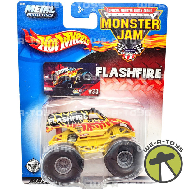 Hot Wheels Monster Truck Monster Jam Flashfire #B3190 2002 Mattel NRFB
