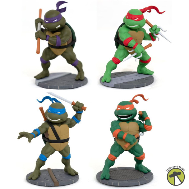 San Diego PX 2023 Teenage Mutant Ninja Turtles D-Formz Box Set 4 Action Figures