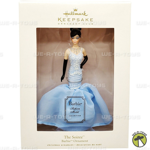 Barbie Hallmark Keepsake Barbie The Soiree Fashion Model Collection Porcelain Ornament